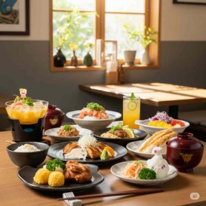 宮崎のチキン南蛮と冷や汁。