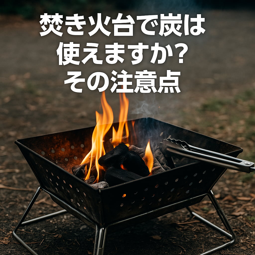 キャンプ場に並んだ焚き火台とバーベキューコンロを比較した写真